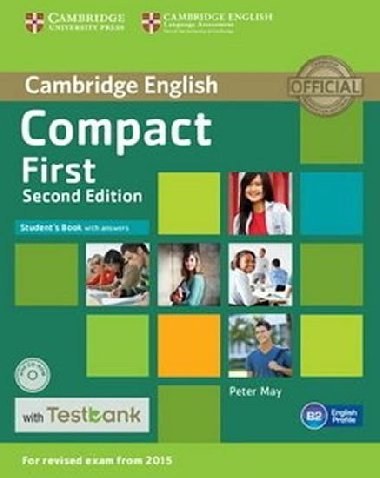 Compact First Students Book with Answers with CD-ROM with Testbank - May Peter