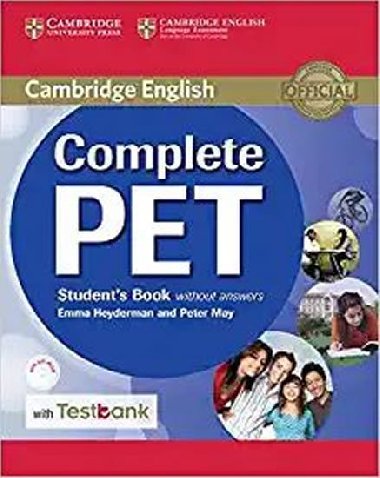 Complete PET Students Book without Answers with CD-ROM and Testbank - Heyderman Emma