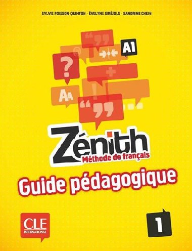 Znith 1: Guide pdagogique - Poisson-Quinton Sylvie