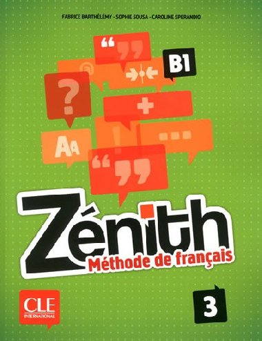 Znith 3: Livre de lleve + DVD-Rom - Barthlmy Fabrice