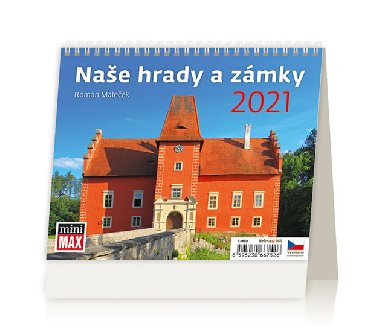 Kalend 2021 stoln: MiniMax Nae hrady a zmky, 171x139 mm - Helma