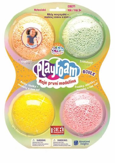 PlayFoam Boule 4pack - Třpytivé (CZ/SK) - neuveden