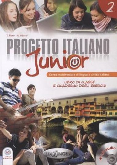 Progetto Italiano Junior 2 Libro di classe e Quaderno degli esercizi + CD Audio + DVD - Marin Telis