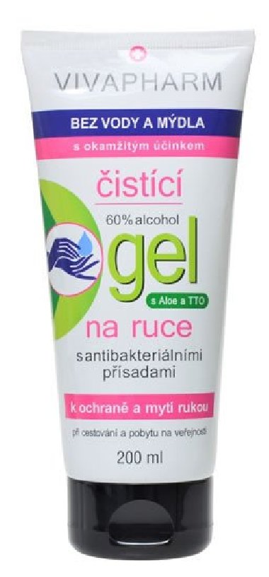 Vivaco - Antibakteriální čistící gel na ruce 200 ml - neuveden