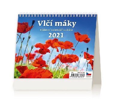 Kalend 2021 stoln: Vl mky - tdenn kalend s citty 171x139 - Helma
