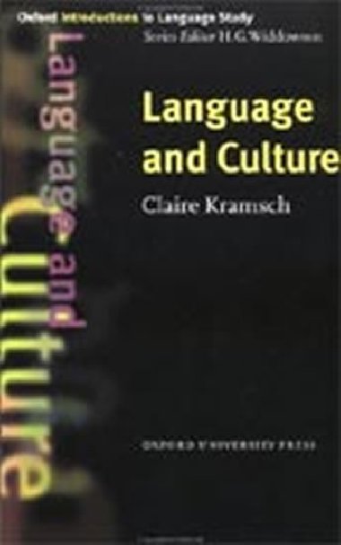 Oxford Introductions to Language Study: Language and Culture - kolektiv autor