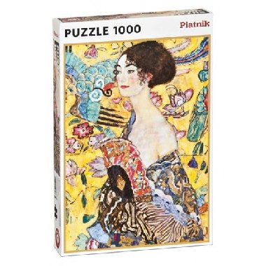 Puzzle Klimt - Dáma s vějířem 1000 dílků - neuveden