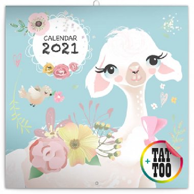 Kalend 2021 poznmkov: astn lamy, 30  30 cm - Presco