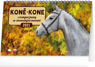 Kalend 2021 stoln: Kon - Kone CZ/SK, 23,1  14,5 cm - neuveden