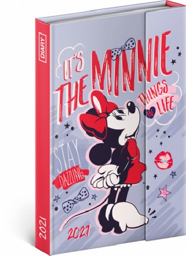 Di 2021: Minnie - tdenn, magnetick, 11  16 cm - Walt Disney