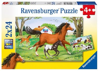 Puzzle Svět koní/2x24 dílků - neuveden