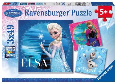 Puzzle Ledov krlovstv: Elsa, Anna & Olaf/3x49 dlk - neuveden