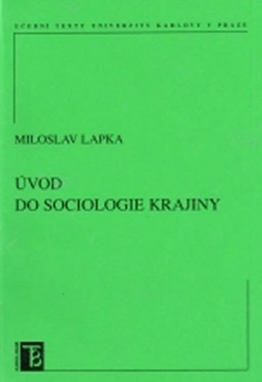 vod do sociologie krajiny - Lapka Miloslav