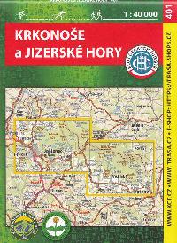 Krkonoe a Jizersk hory mapa 1:40 000 slo 401 - Klub eskch Turist