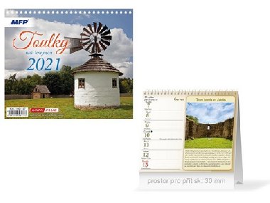 Mini Toulky na krajinou - stoln kalend 2021 - MFP paper