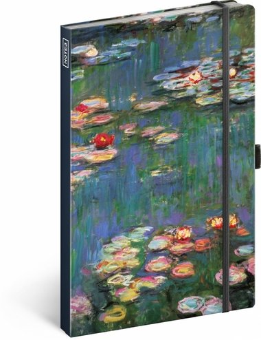 Notes - Claude Monet, linkovan, 13  21 cm - neuveden