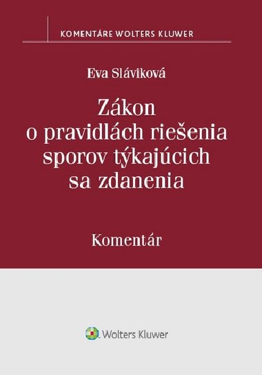 Zkon o pravidlch rieenia sporov tkajcich sa zdanenia - Eva Slavkov