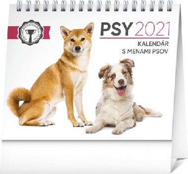 Stolov kalendr Psy - s menami psov 2021 - 