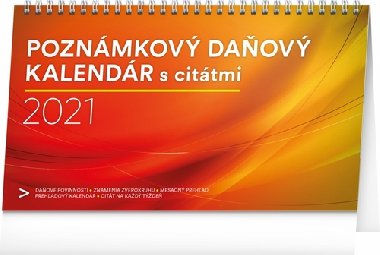 Stolov kalendr Poznmkov daov s citty 2021 - 