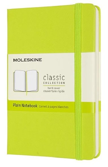 Moleskine: Zápisník tvrdý čistý žlutozelený S - neuveden