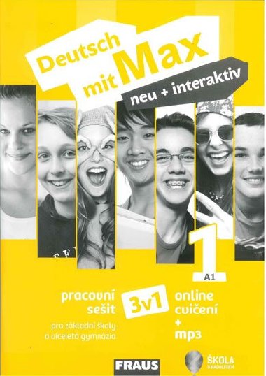 Deutsch mit Max neu + interaktiv 1/A1 - Pracovn seit 3 v 1 + mp3 - Jana Tvrznkov; Oldich Poul; Milena Zbrankov