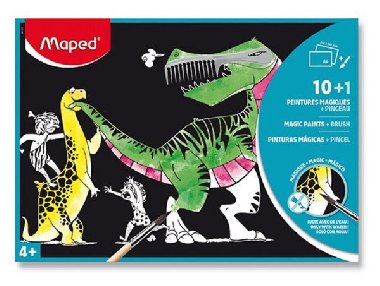 Maped - Magické omalovánky se štětcem A4 10 ks - neuveden
