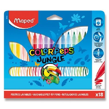 Maped - Fixy Color´Peps Jungle 18 barev - neuveden
