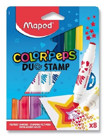 Maped - Fixy Color´Peps Duo Stamp oboustranné 8 ks - neuveden