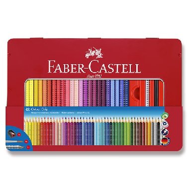 Faber - Castell Pastelky trojhranné Grip 2001 - plechová krabička 48 ks - neuveden