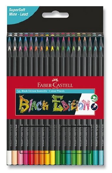 Faber - Castell Pastelky trojhranné Black Edition 36 ks - neuveden