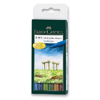 Faber - Castell Popisovač Pitt Artist Pen Landscape 6 ks - neuveden