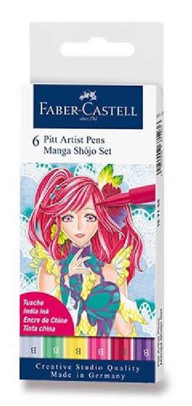 Faber - Castell Popisovač Pitt Artist Pen Manga Shojo 2 6 ks - neuveden
