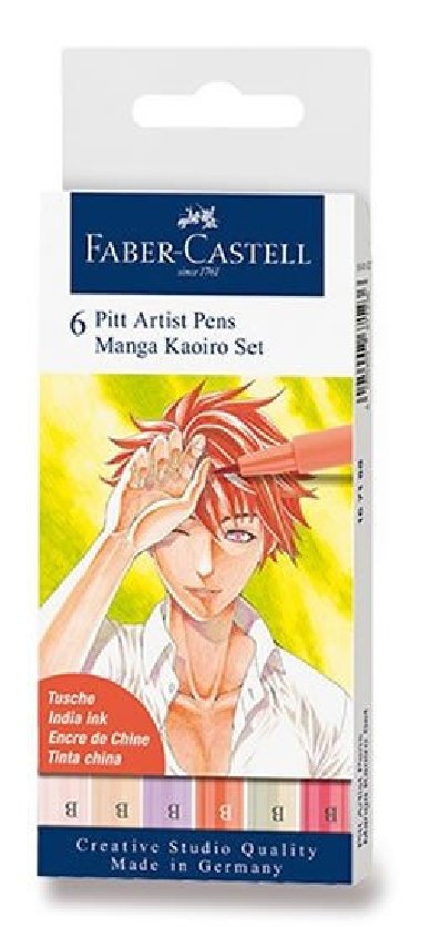 Faber - Castell Popisovač Pitt Artist Pen Manga Kaoiro 6 ks - neuveden