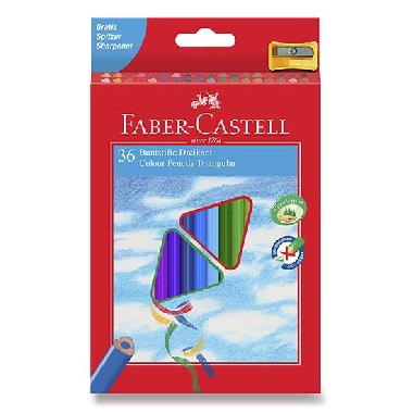 Faber - Castell Pastelky trojhranné ECO 36 ks + ořezávátko - neuveden