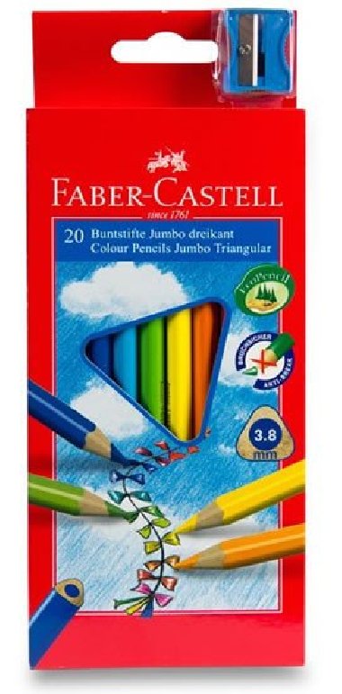 Faber - Castell Pastelky trojhranné Junior - středně silné 20 ks - neuveden