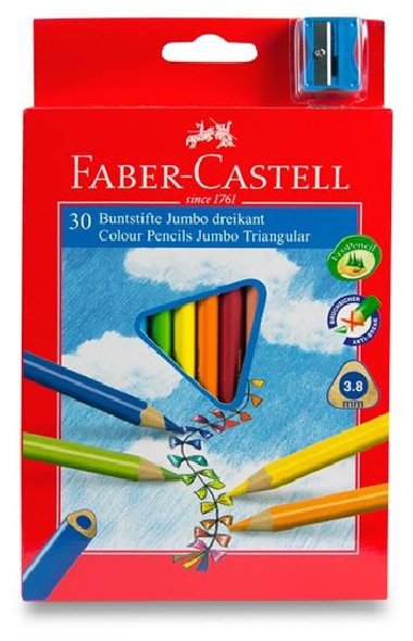 Faber - Castell Pastelky trojhranné Junior - středně silné 30 ks - neuveden