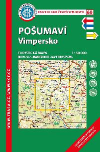 Pošumaví Vimpersko - mapa KČT 1:50 000 číslo 69 - 7. vydání 2018 - Klub Českých Turistů