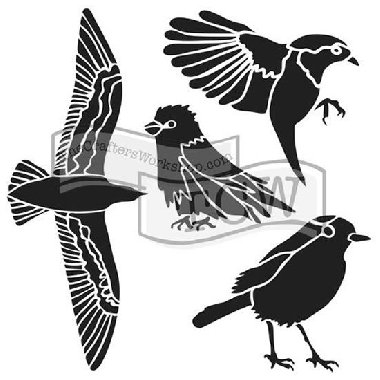 TCW ablona 15,24 x 15,24 cm - Bird gathering, mini - neuveden