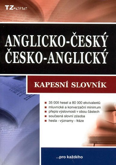 Anglicko-esk/esko-anglick kapesn slovnk - TZ-One