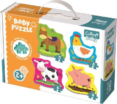 Baby puzzle Zvířata na farmě 4v1