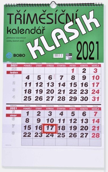Tmsn kalend 2021 Klasik - nstnn kalend - 