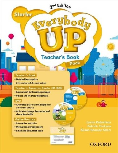 Everybody Up Starter Teachers Book Pack with DVD, Online Practice and Teachers Resource Center CD-ROM, 2nd - Robertson Lynne