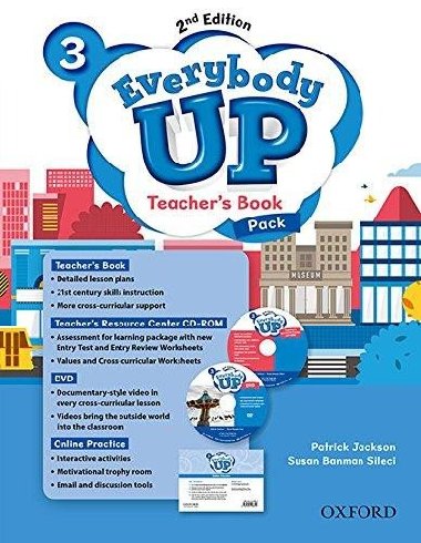 Everybody Up 3 Teachers Book Pack with DVD, Online Practice and Teachers Resource Center CD-ROM, 2nd - Jackson Patrick