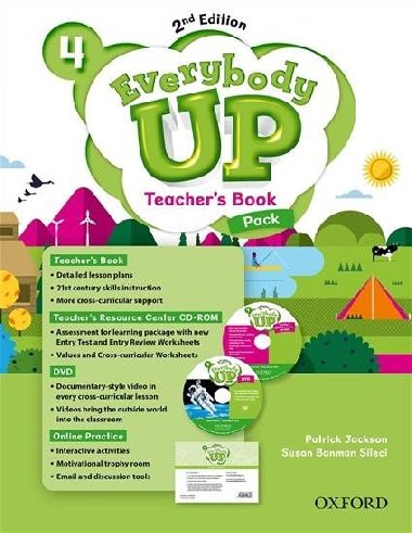 Everybody Up 4 Teachers Book Pack with DVD, Online Practice and Teachers Resource Center CD-ROM, 2nd - Jackson Patrick