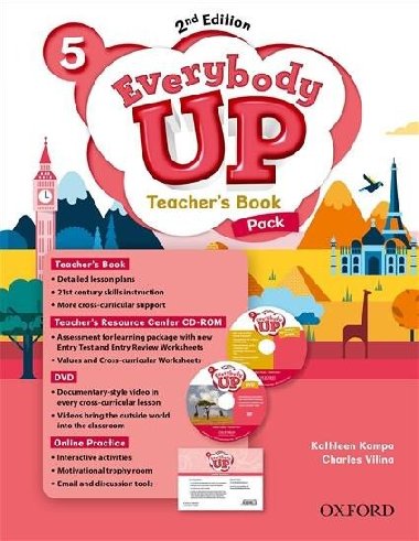 Everybody Up 5 Teachers Book Pack with DVD, Online Practice and Teachers Resource Center CD-ROM, 2nd - Kampa Kathleen