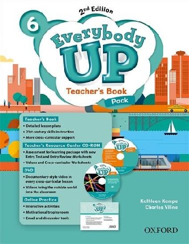 Everybody Up 6 Teachers Book Pack with DVD, Online Practice and Teachers Resource Center CD-ROM, 2nd - Kampa Kathleen