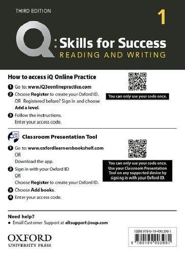 Q Skills for Success 1 Reading & Writing Teachers Access Card, 3rd - Lynn Sarah