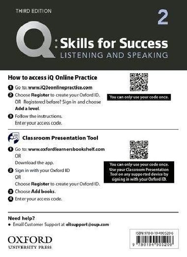 Q Skills for Success 2 Listening & Speaking Teachers Access Card, 3rd - Brooks Margaret