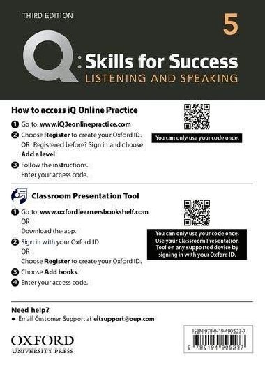 Q Skills for Success 5 Listening & Speaking Teachers Access Card, 3rd - Earle-Carlin Susan