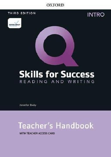 Q Skills for Success Intro Reading & Writing Teachers Handbook with Teachers Access Card, 3rd - Bixby Jennifer